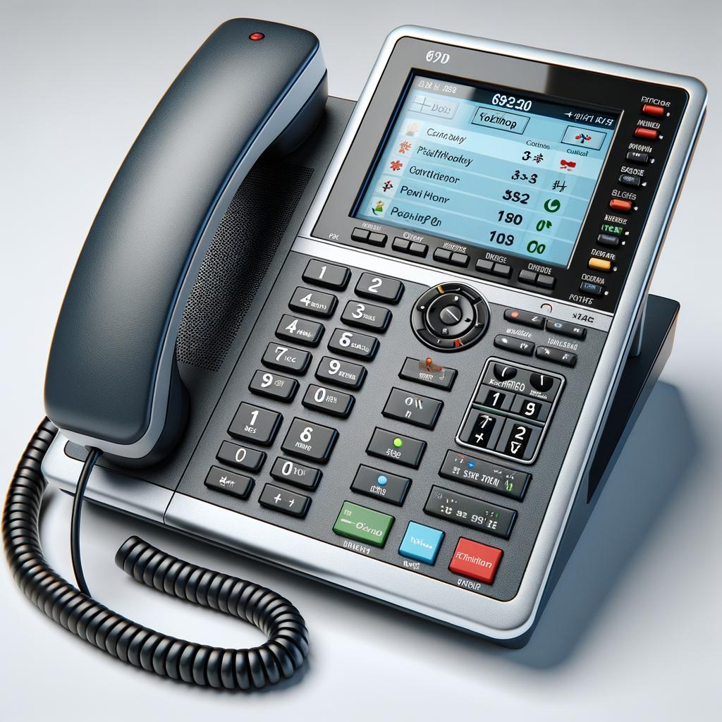 MITEL 6920 IP phone with HD sound and advanced call management features