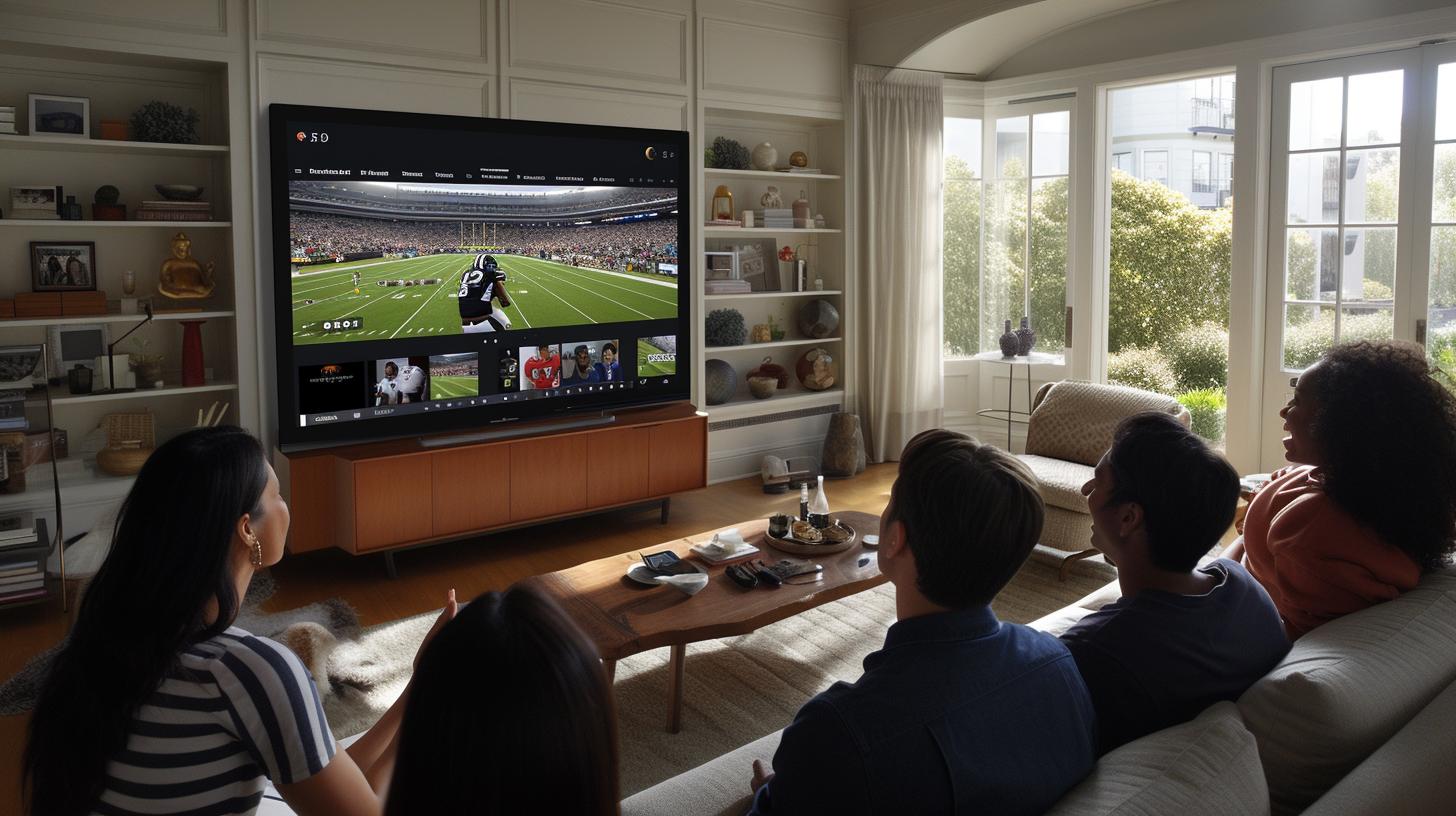 Explore the NFL app on LG TV for live football action