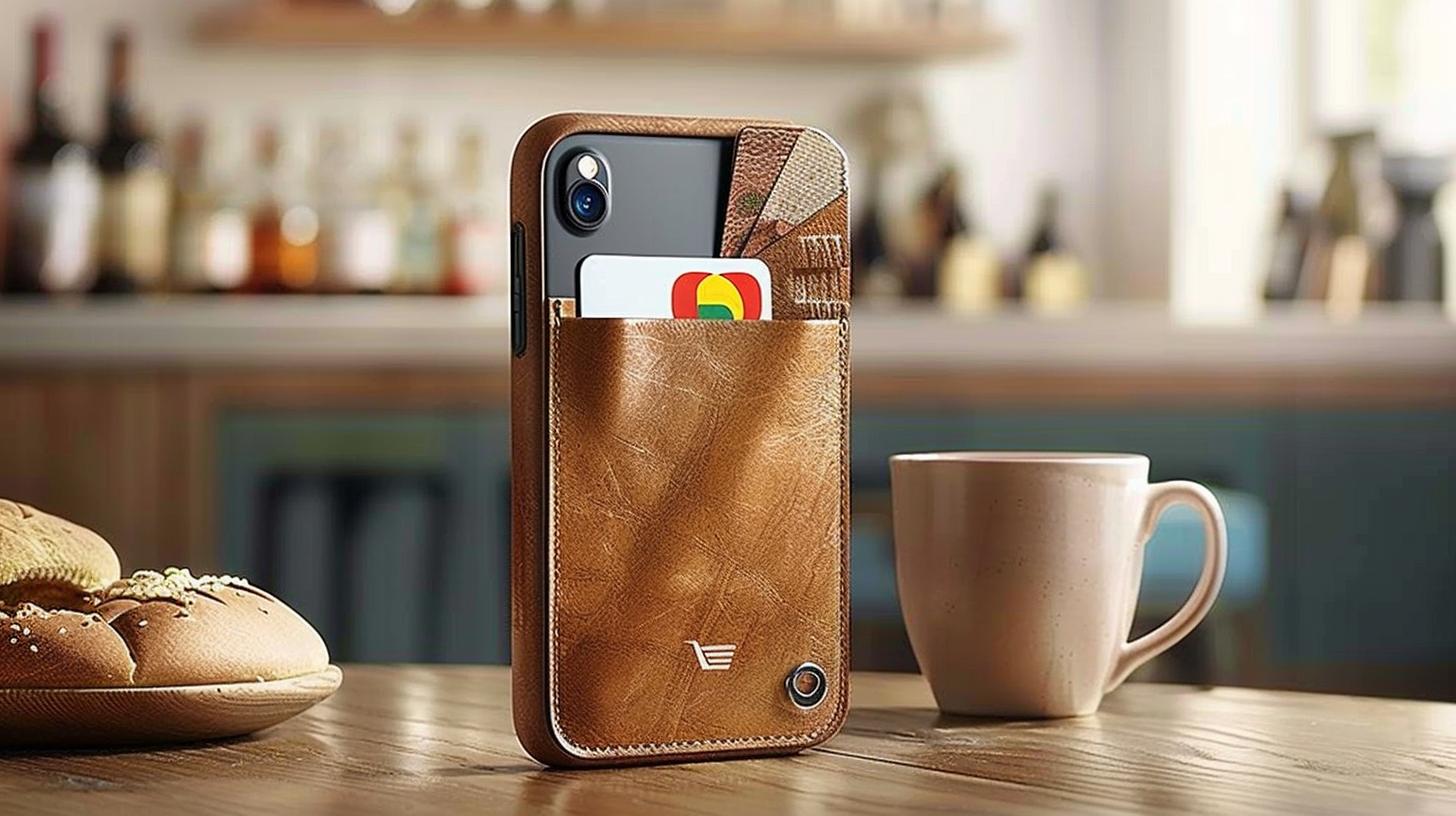 Stylish IPHONE 6 case with integrated card holder