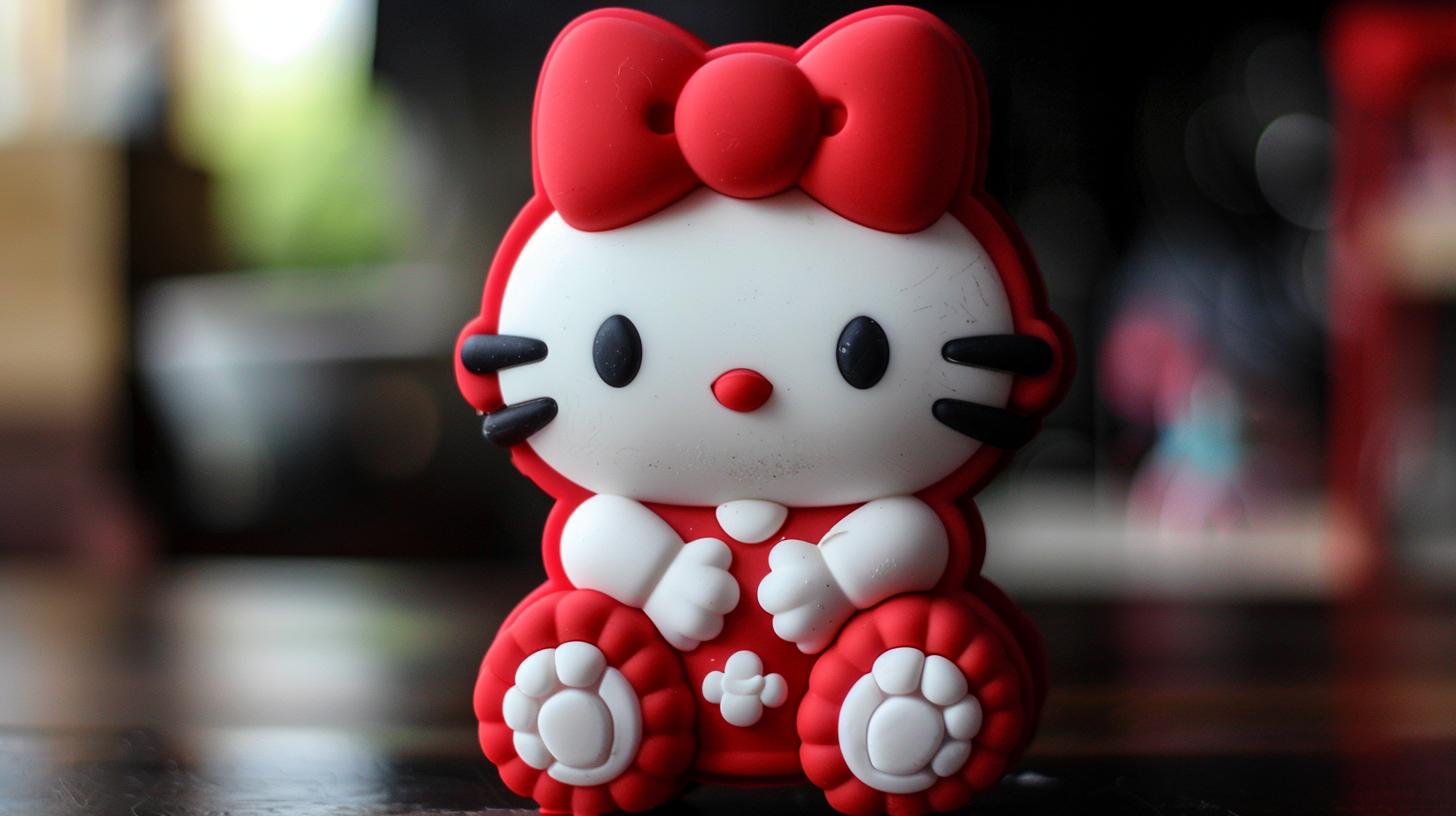 Cute HELLO KITTY iPhone case with bow design