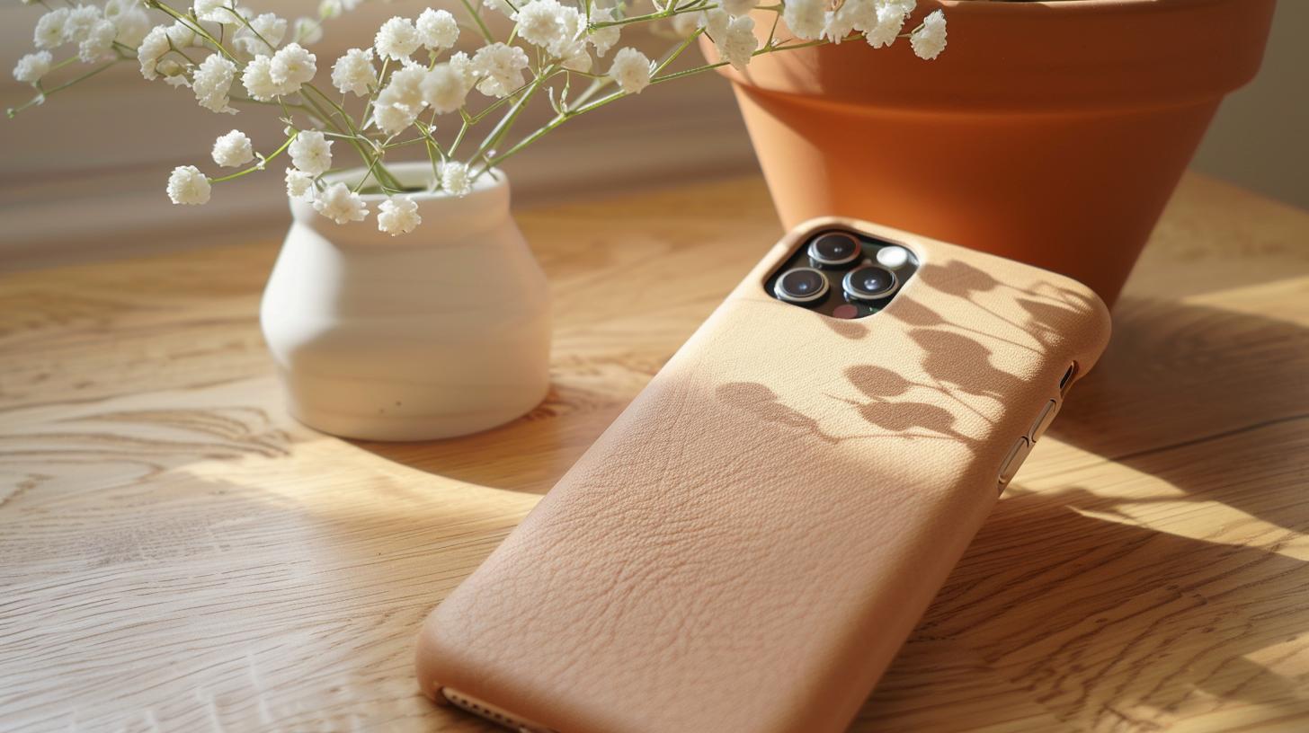 IPHONE 15 PRO Leather Case - Stylish and Durable