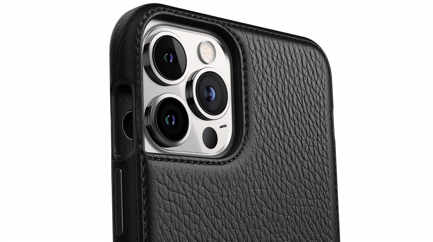 Protective Leather iPhone 15 Pro Wallet Case