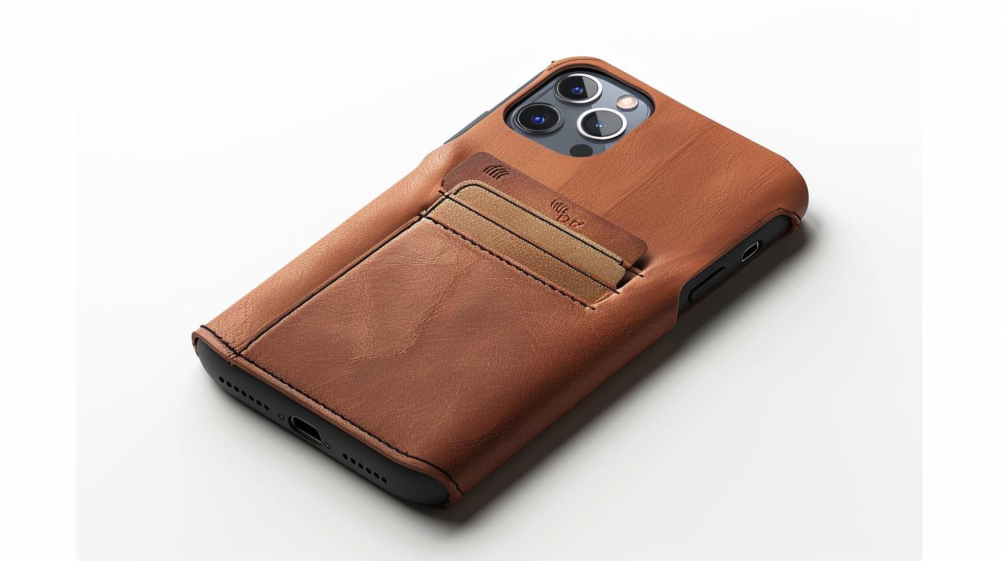 Stylish case with practical card-holding feature