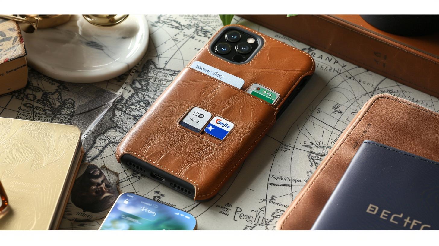 Protective iPhone X case with card holder - sleek and versatile