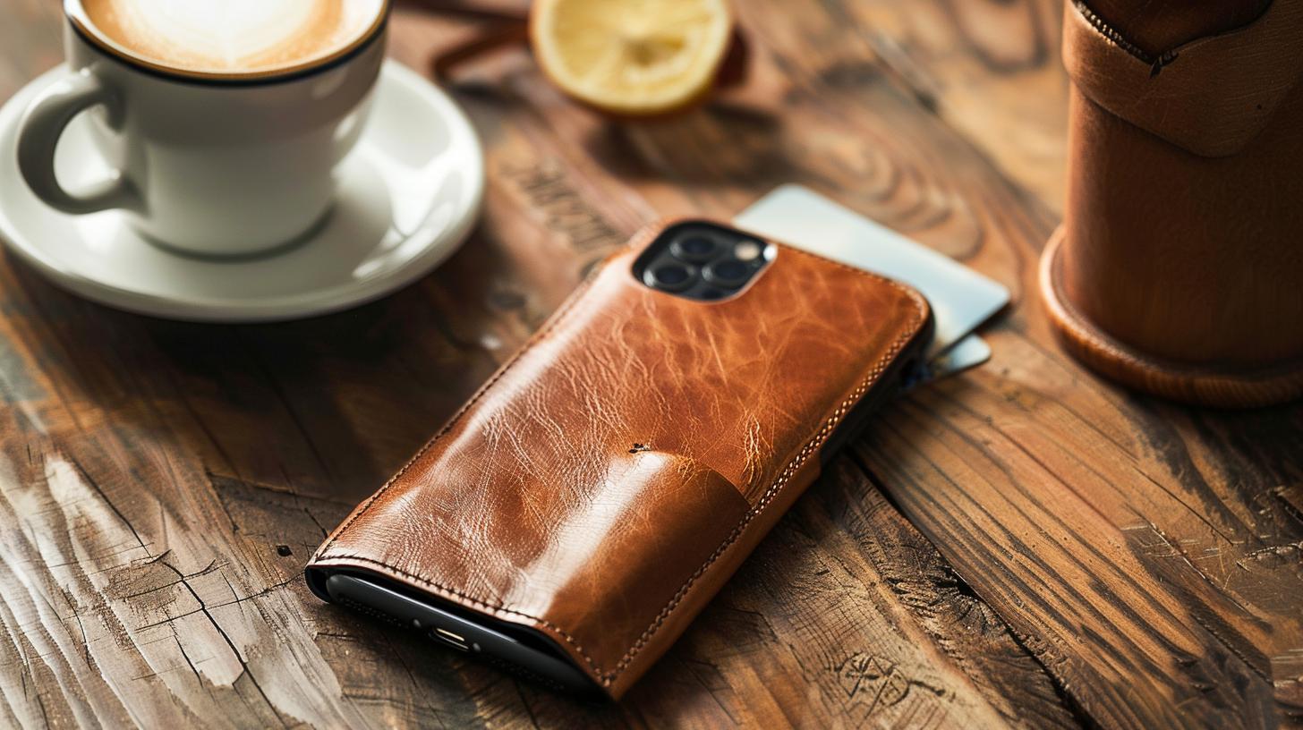 Chic iPhone X case with card holder - convenient and secure option