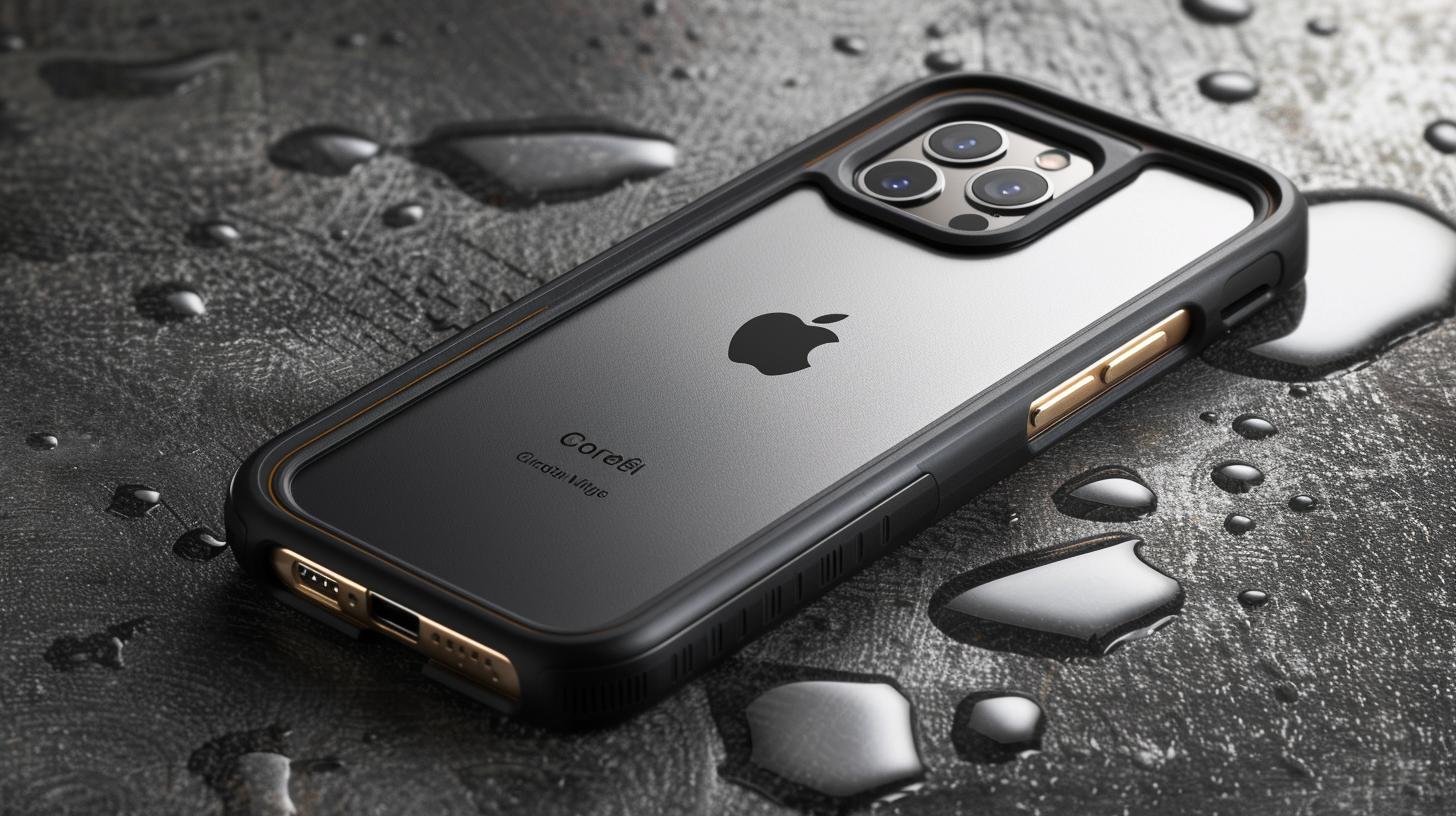 Magnetic iPhone case with shock-absorbing features