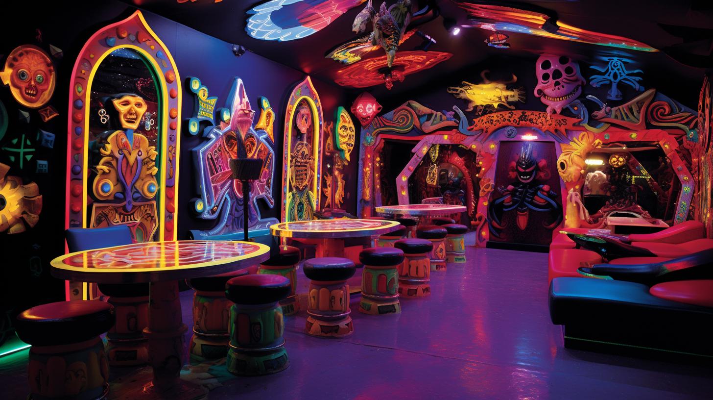 Cosmic Mayhem Black Light Mini Golf and Bar