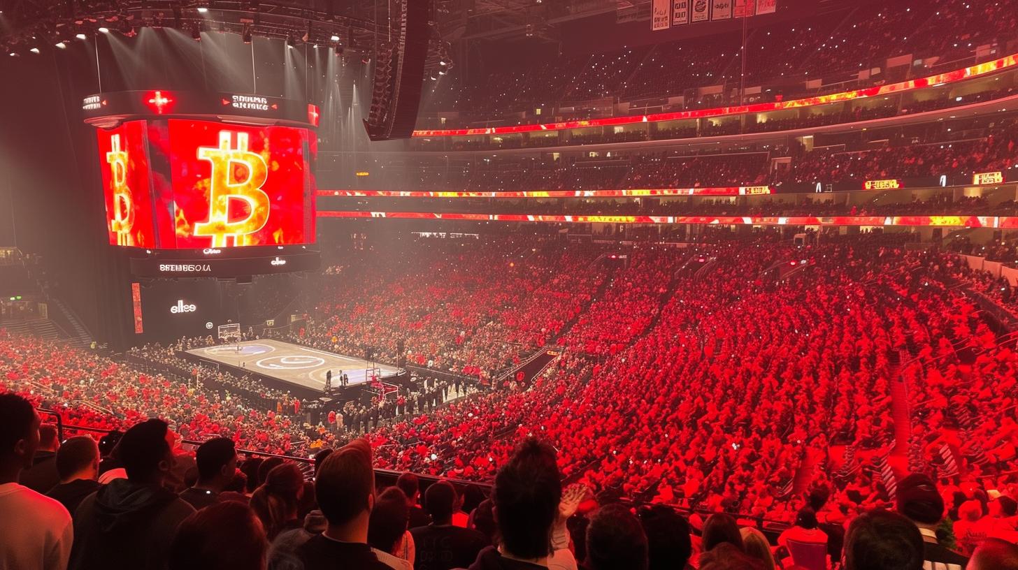 Experience the Crypto Arena from my seat, immersed in the cryptocurrency world