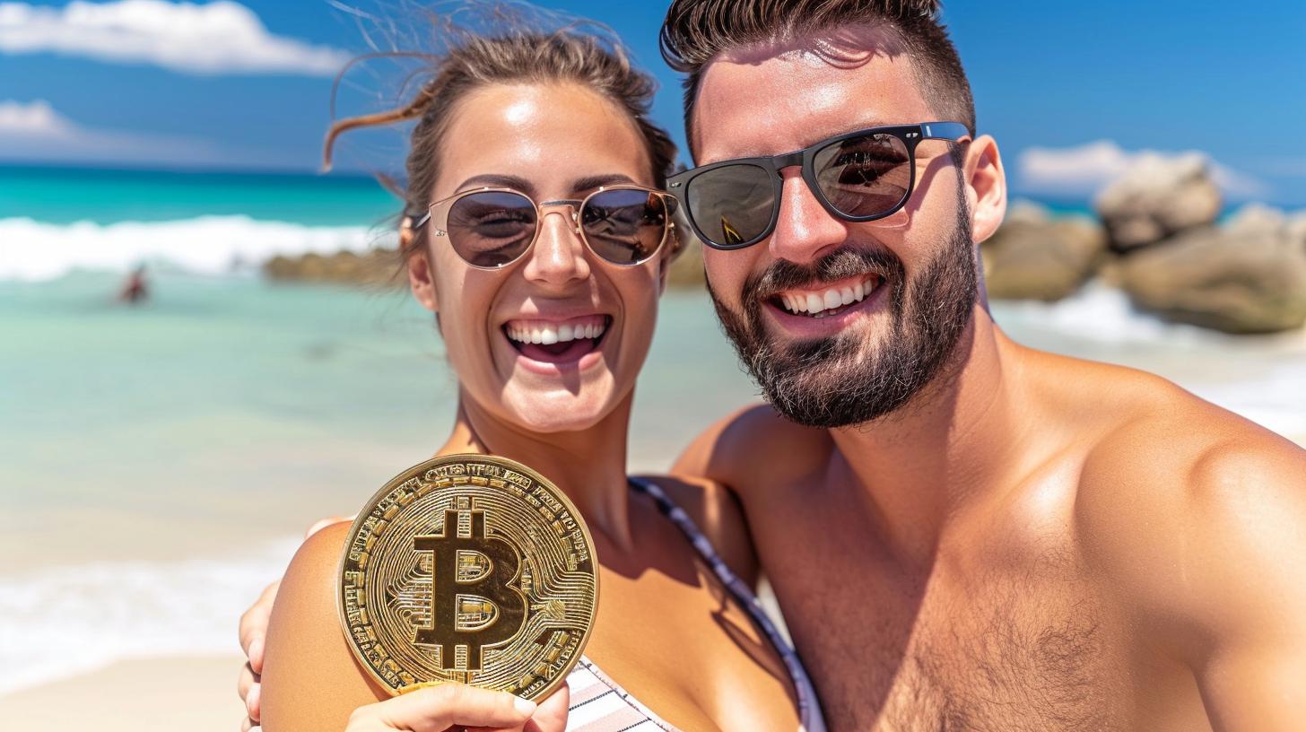 Crypto millionaire couple in Bali