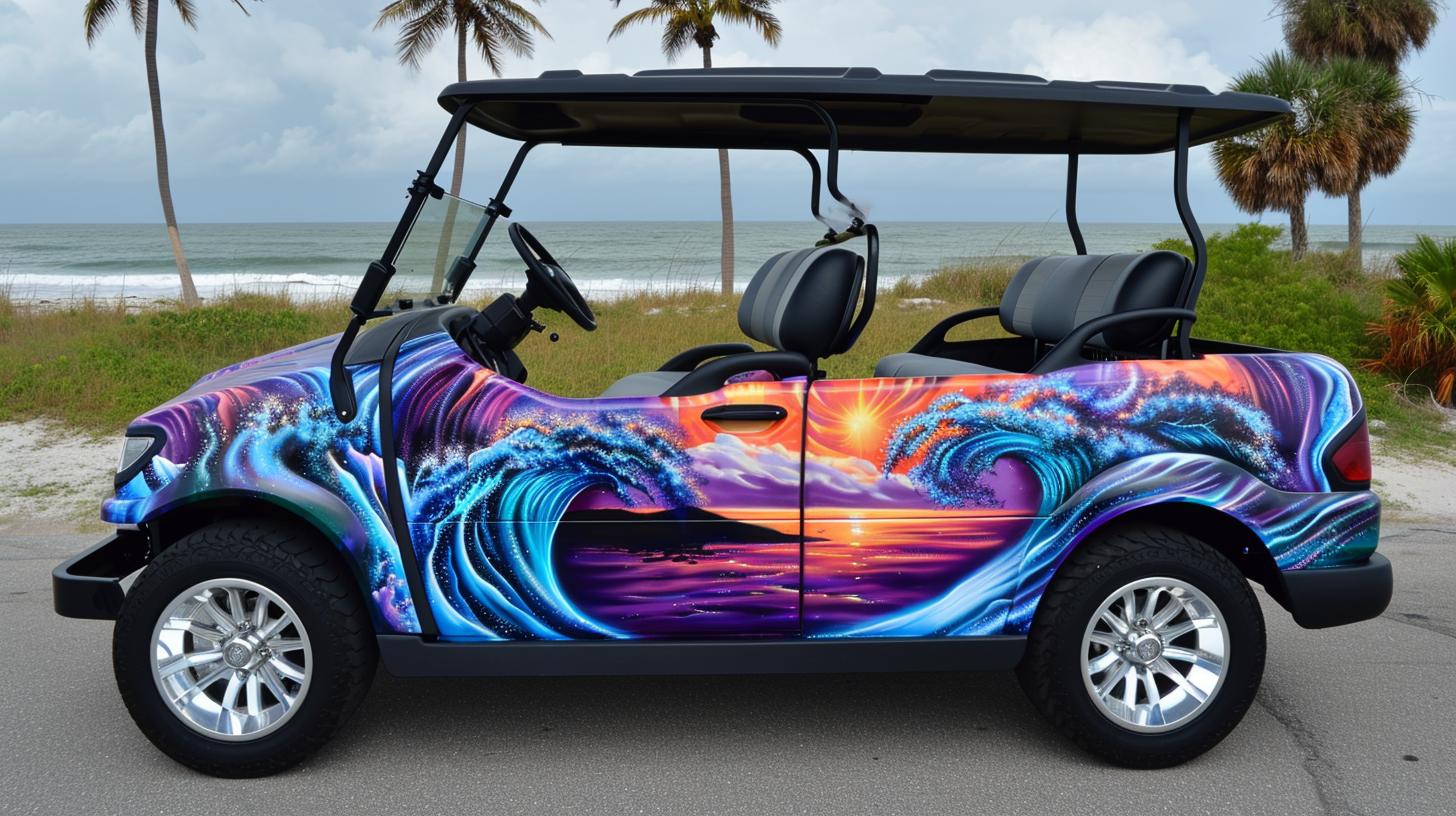 Decals for a Golf Cart