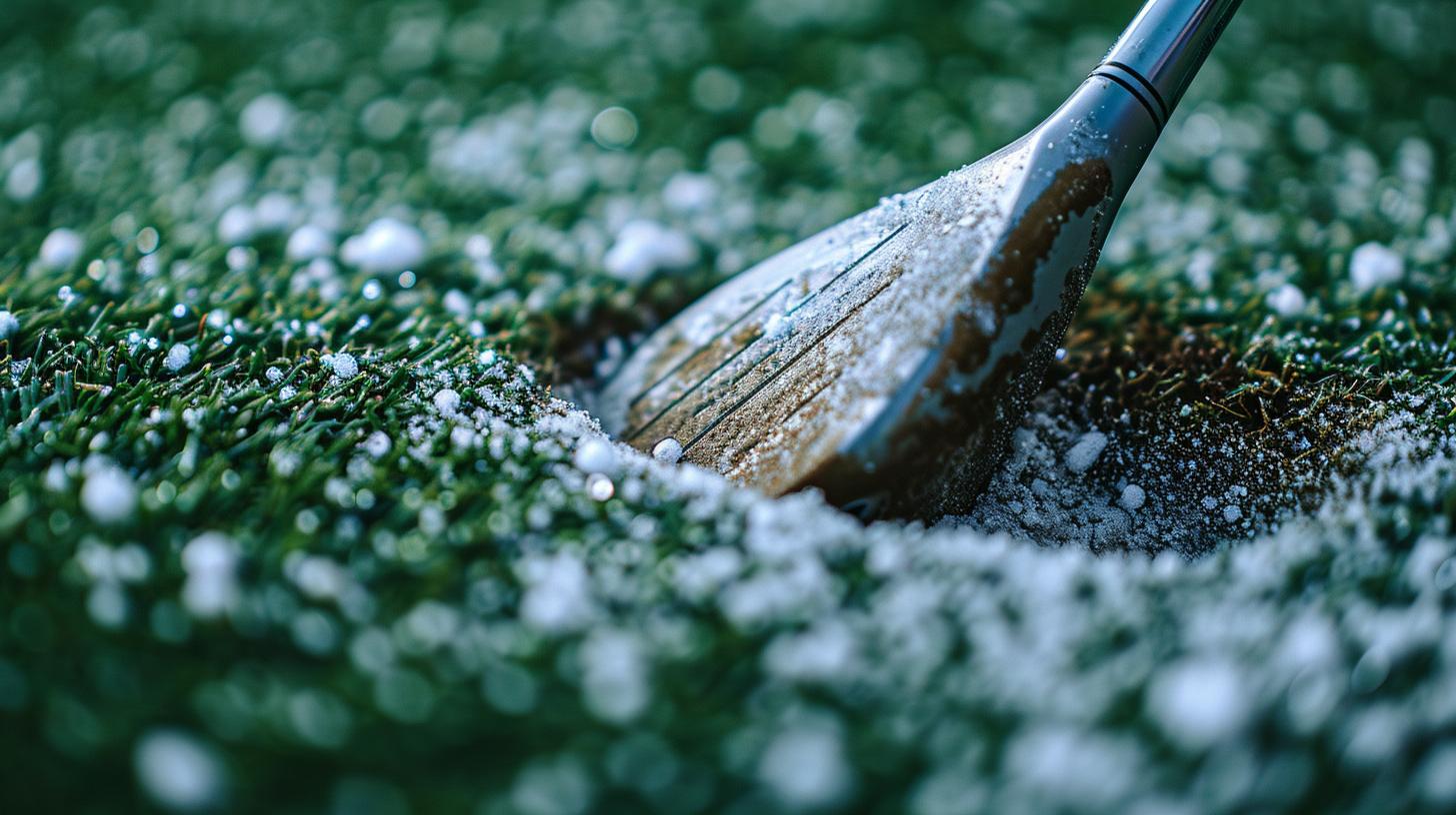 Golf Club Used in a Bunker