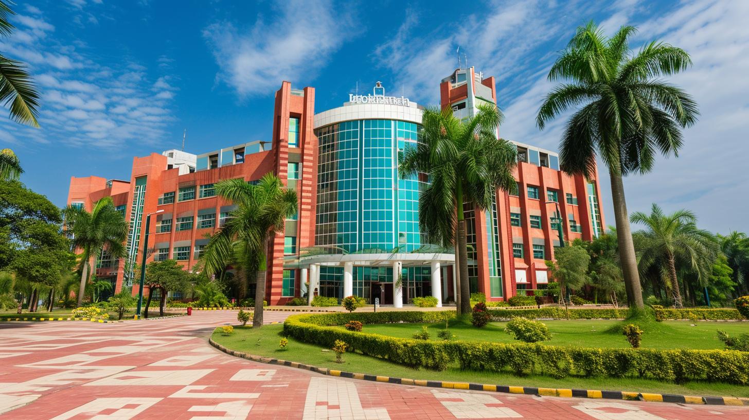 Campus exterior of Indian Institute of Allied Health Sciences