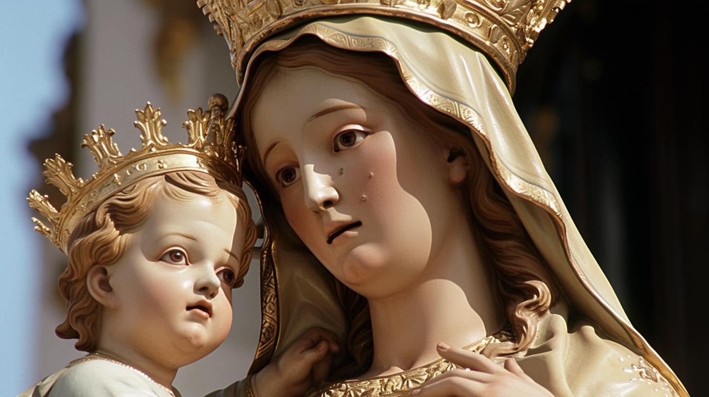 Artwork depicting Novena to Our Lady of Good Health devotion