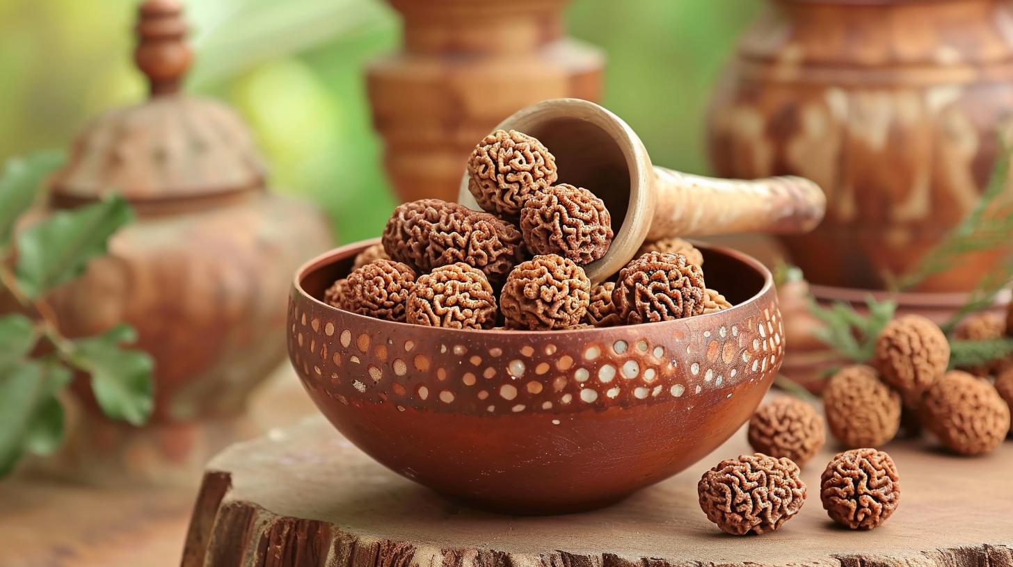 Sacred rudraksha symbolizes good health