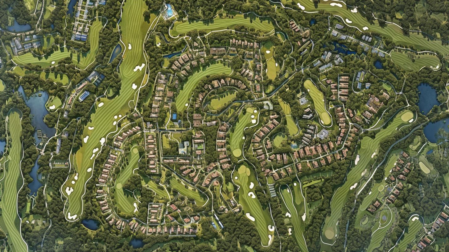 The Villages Executive Golf Courses Map