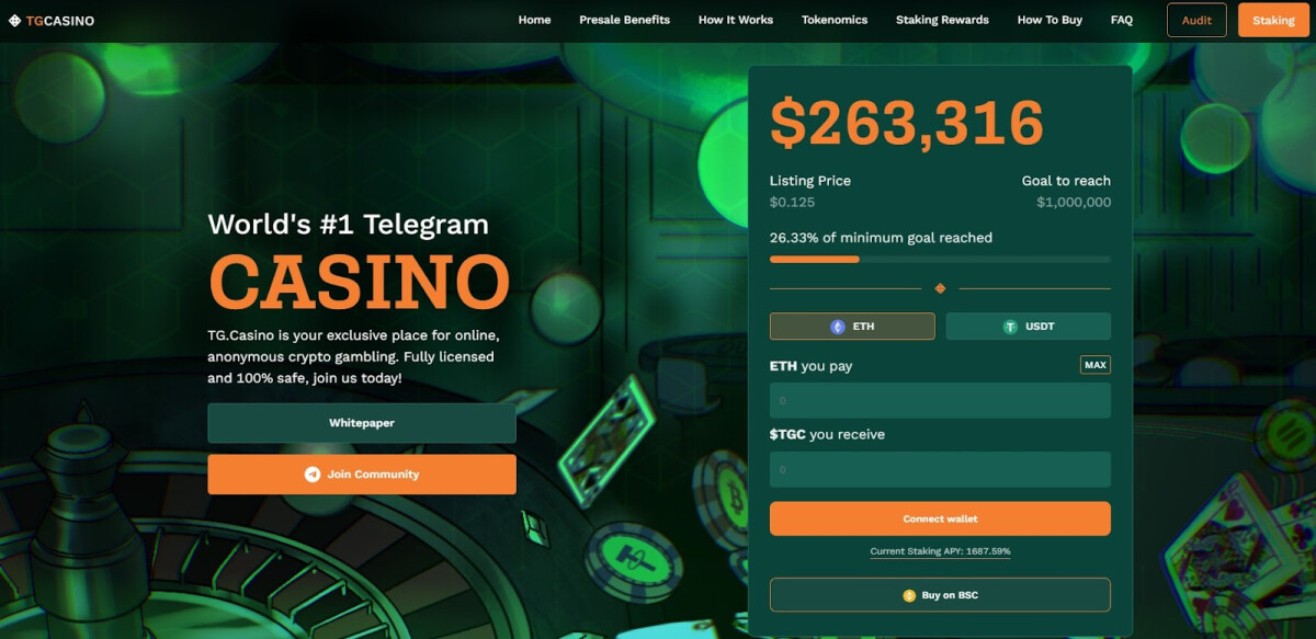 Web3’s Hottest GambleFi Presale TG.Casino Surges Beyond 0,000 – Get In Early Before $TGC Pumps