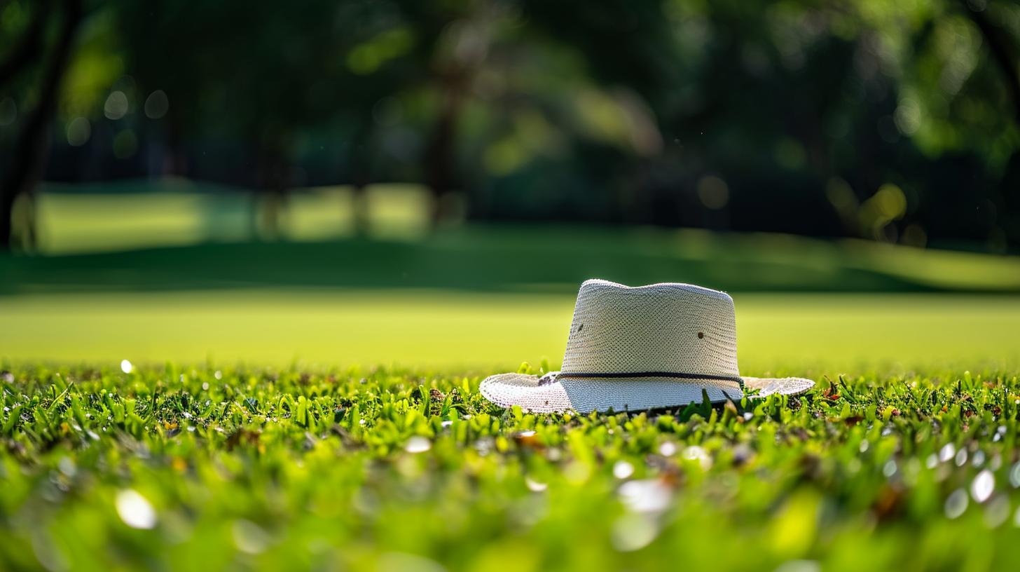 White Golf Hat