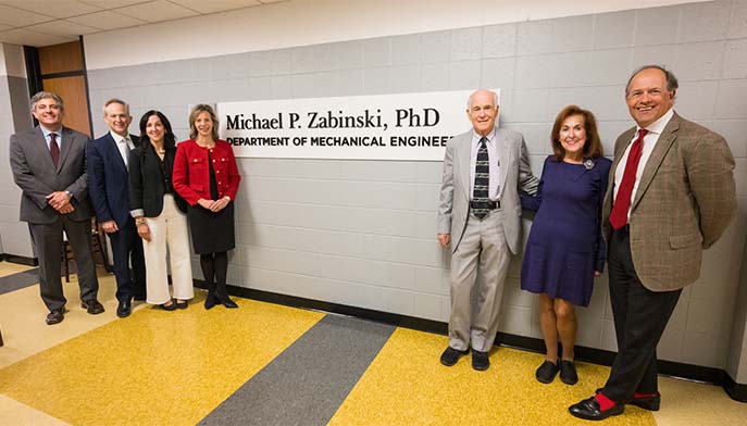 Engineering Dedicates Department to Honor Dr. Zabinski’s Legacy