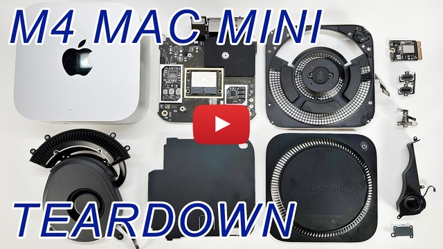 Apple M4 Mac mini Teardown [Video]