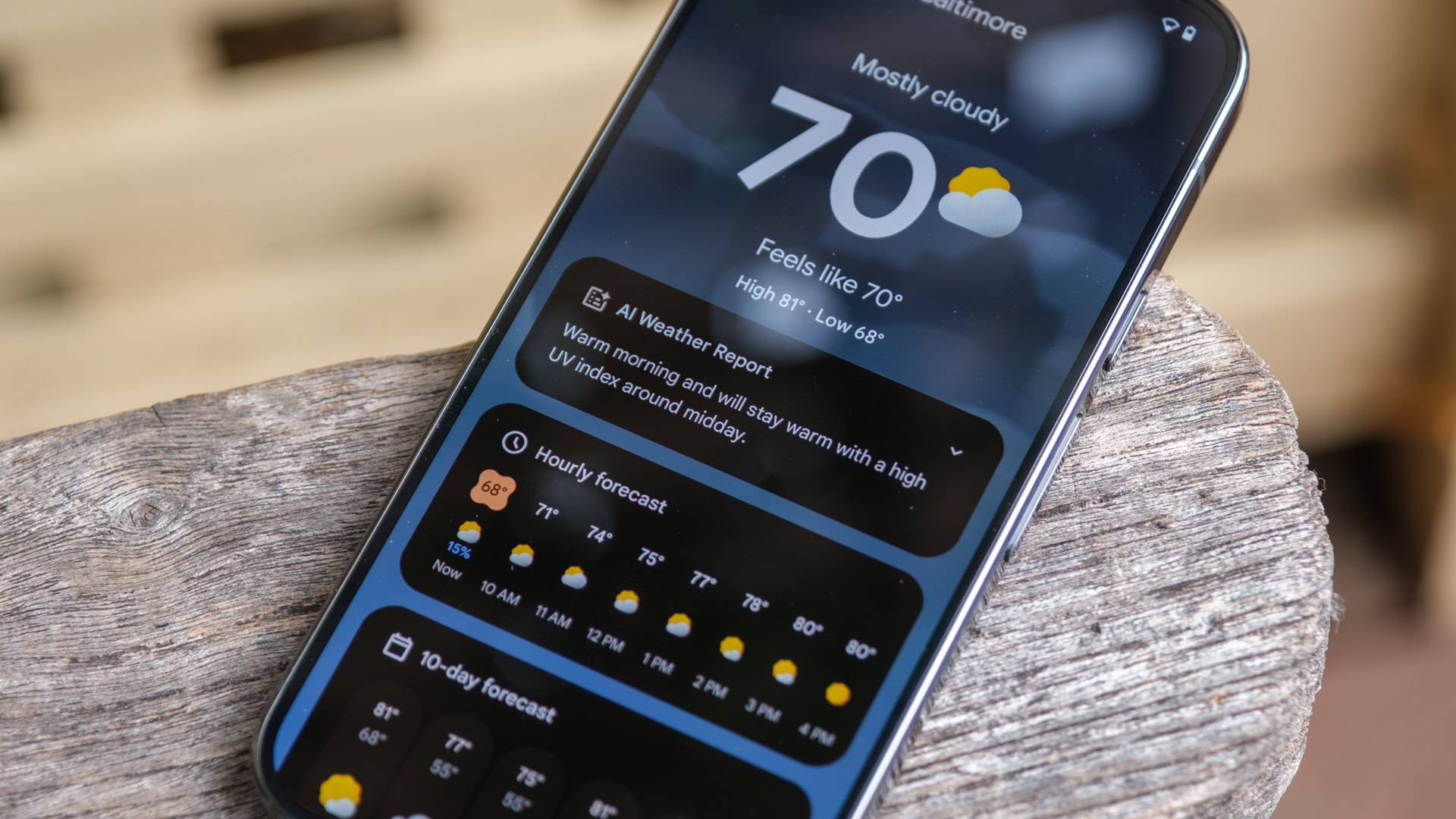 Pixel Weather gets a fun new feature that simulates the weather with vibrations and sounds