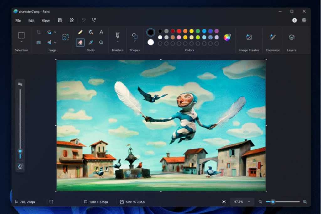 New AI experiences enter Windows 11’s Paint, Notepad