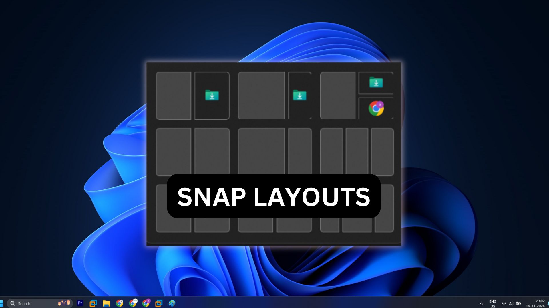 Windows 11 KB5046716 experiments with new Snap Layouts features