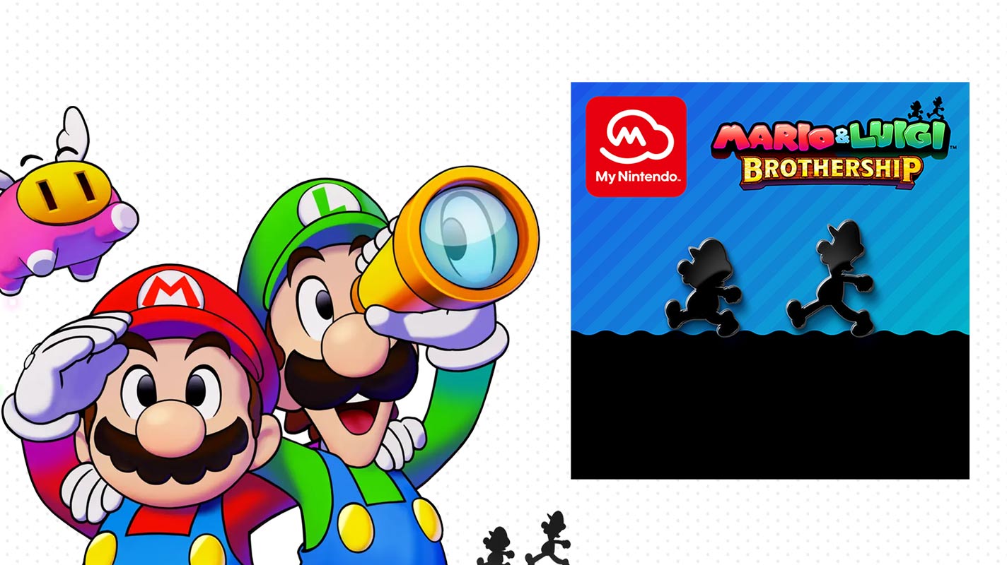 Mario & Luigi: Brothership pin set reward now available from My Nintendo Store