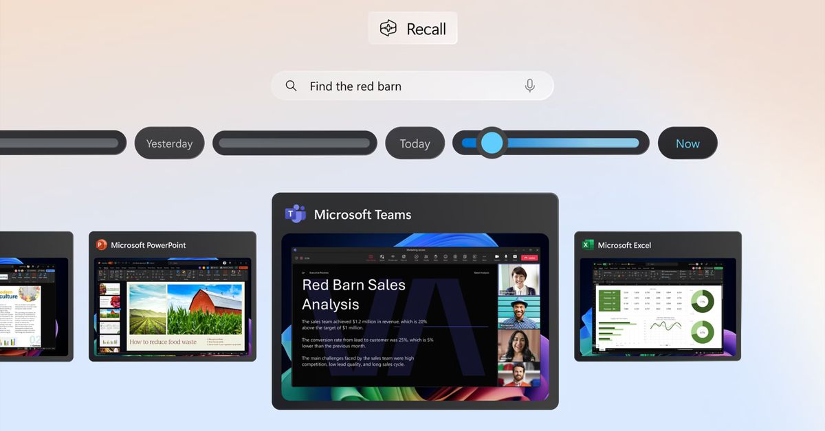 Microsoft’s Recall AI is creepy, clever, and compelling