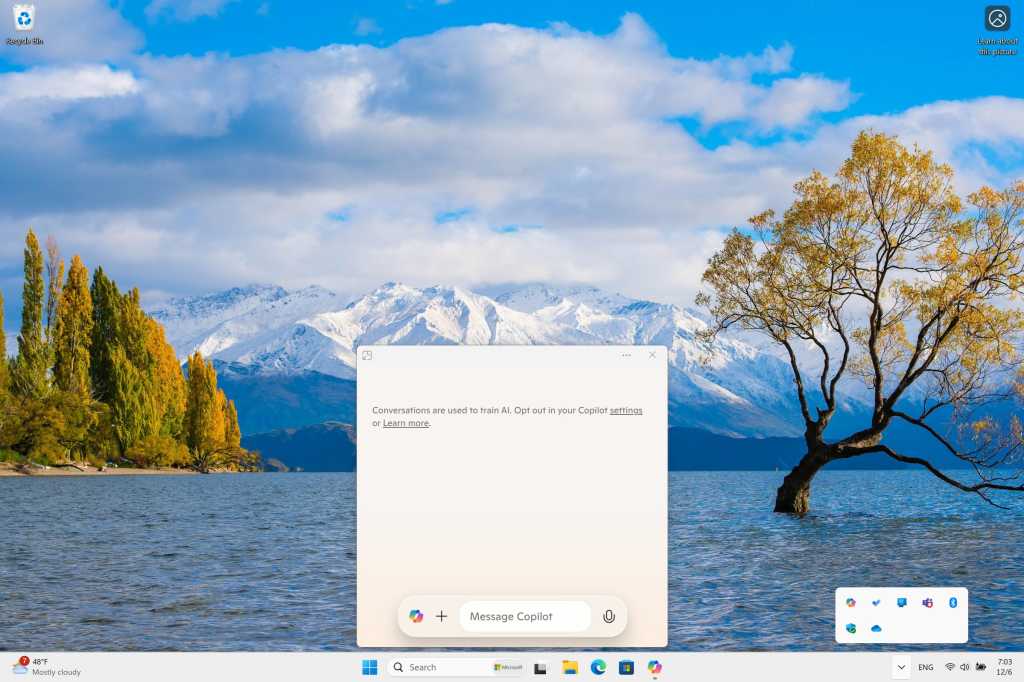 Microsoft tests compact, native version of Windows Copilot app