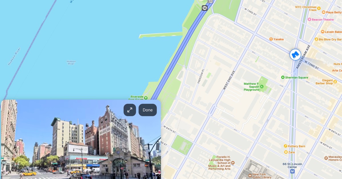 Apple Maps for web adds Look Around, its Street View-like feature