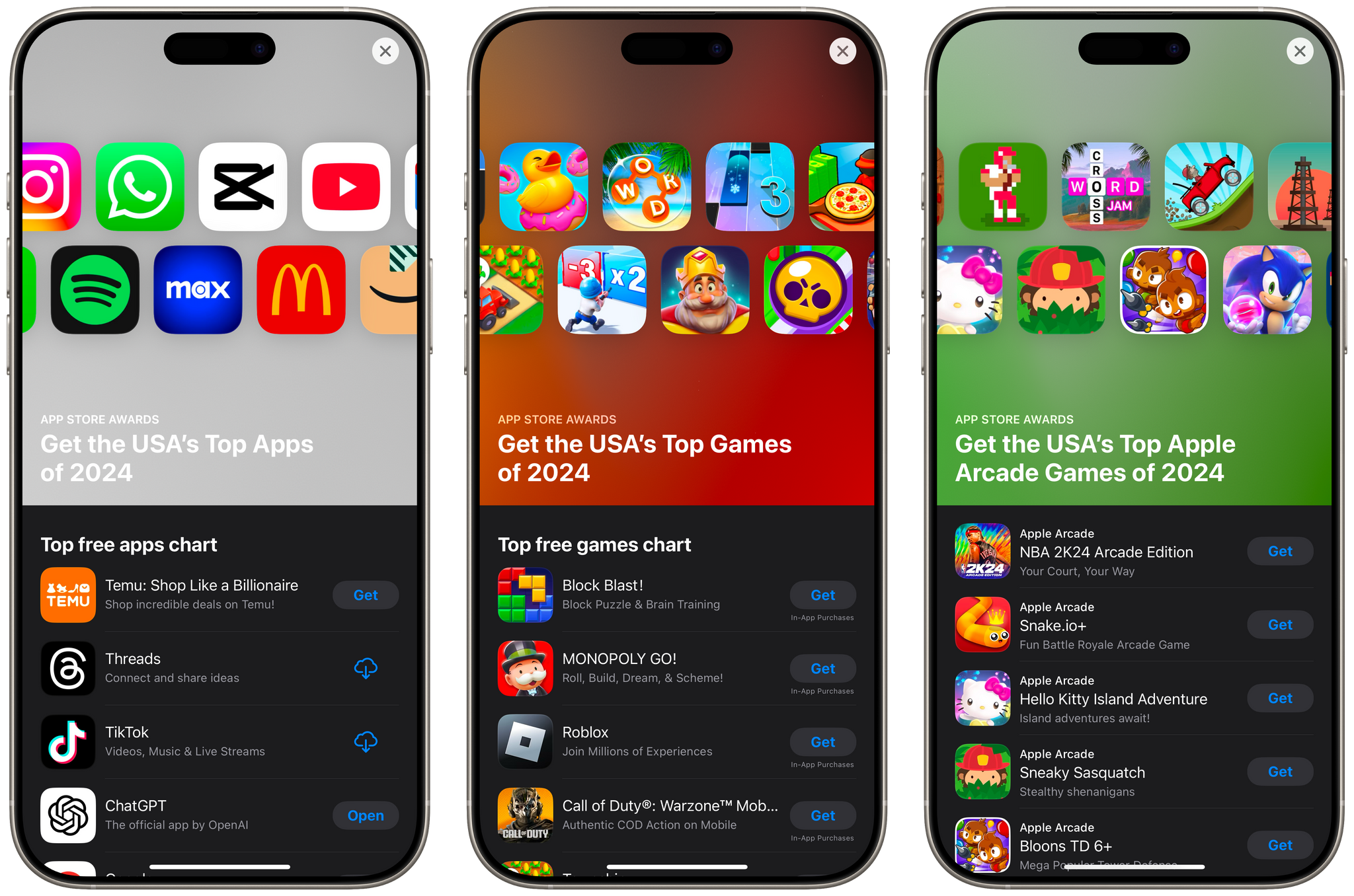 Apple Reveals the Top App Store App and Game Downloads of 2024