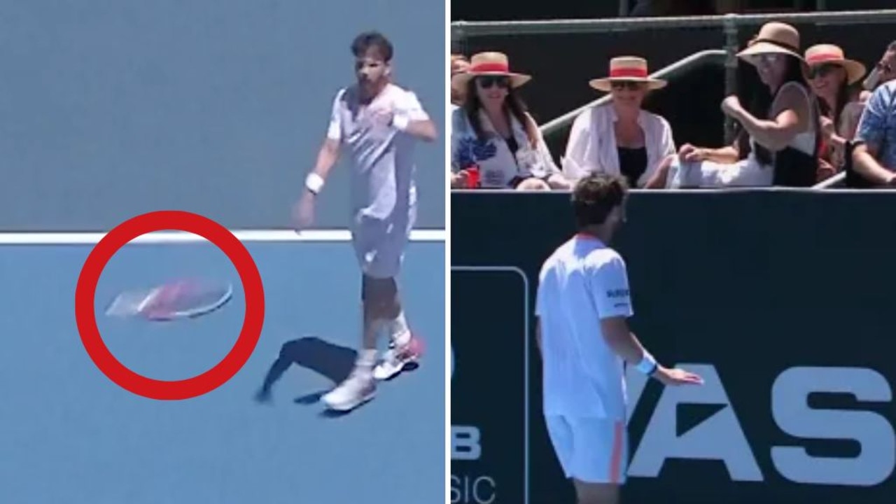 Britain’s Cameron Norrie hits spectator after throwing racquet into stands at ASB Classic, video