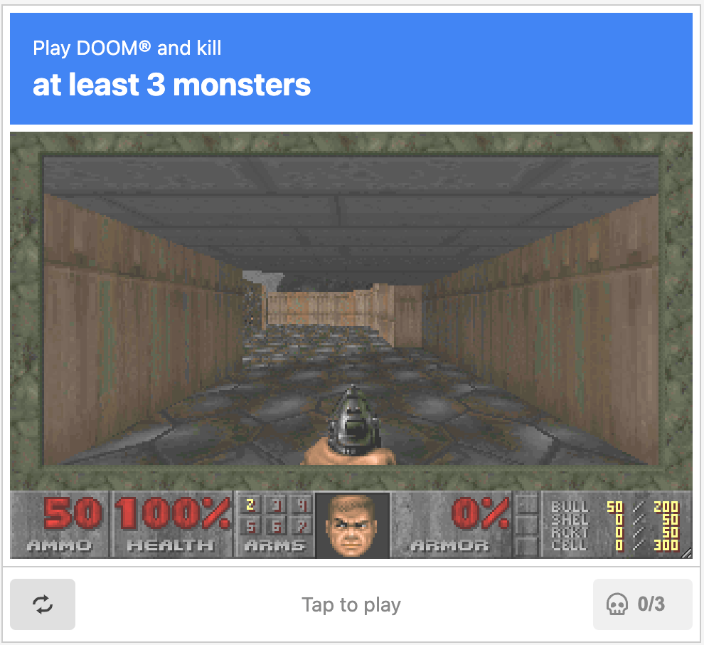 People are playing a new DOOM-themed CAPTCHA